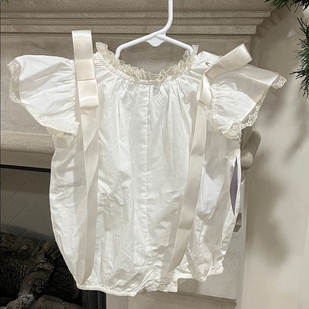 Phoenix & Ren White Baby Romper